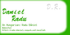 daniel radu business card